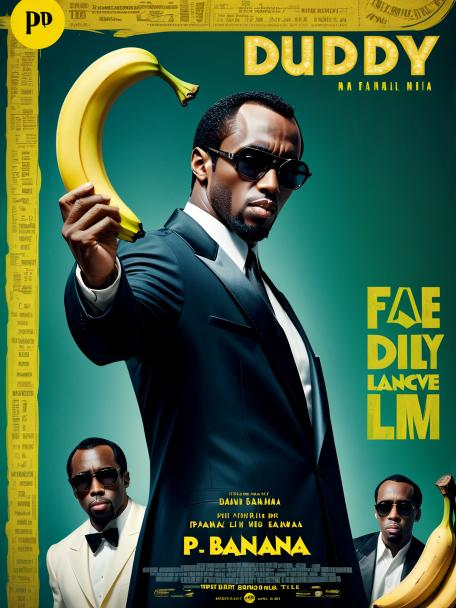 P. Diddy with a very long banana.
