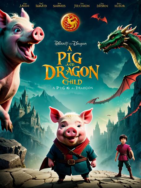 A pig and a dragon child.