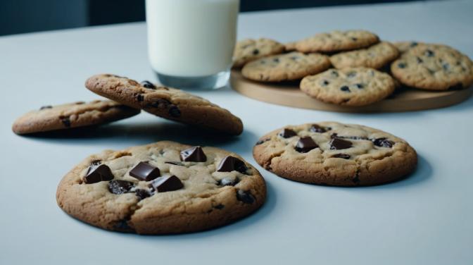 Milk and cookies.