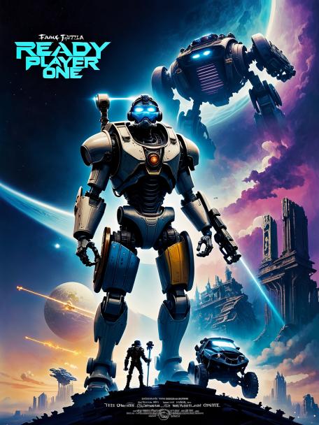 Ready Player One as a Frank Frazetta painting.