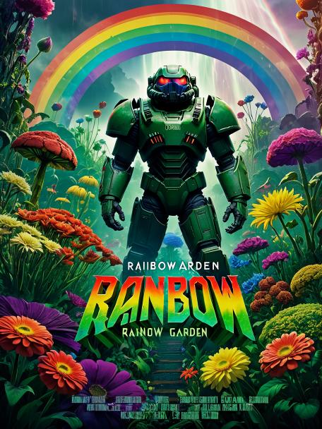 Rainbow Garden, but Doom themed.
