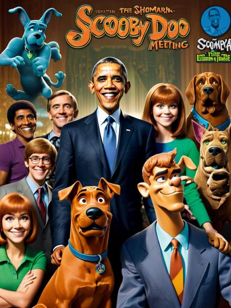 Obama and Scooby-Doo meeting.