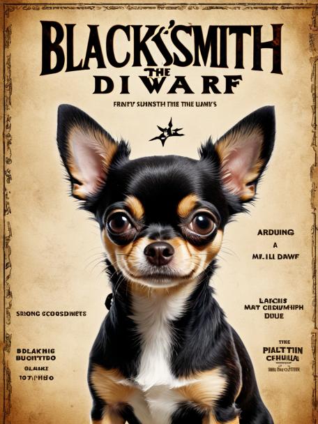 Blacksmith's Dwarf with a Chihuahua.