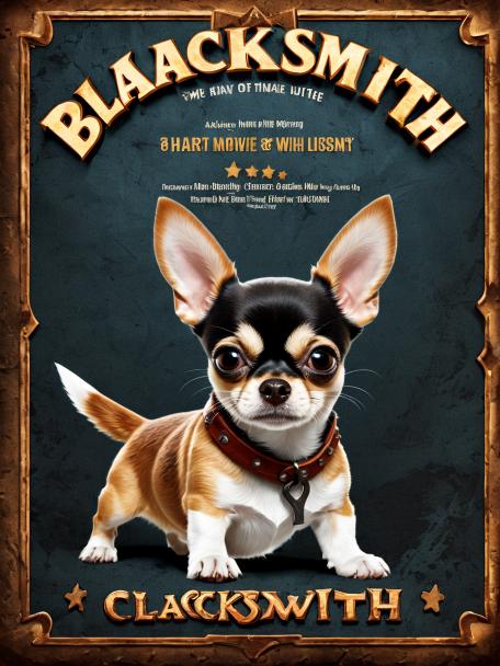 blacksmith dwarf with a chihuahua
