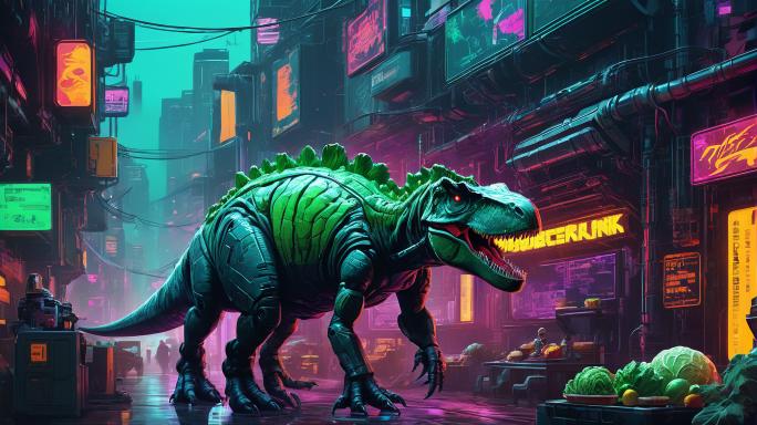 A universe where dinosaurs are made of cheese and cabbage.