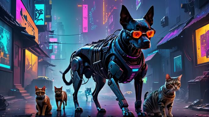 A war between dogs and cats.