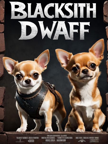 Blacksmith's Dwarf with a Chihuahua