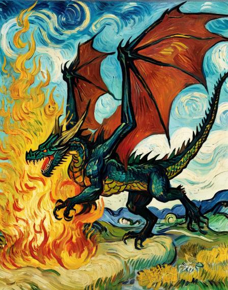 fire-breathing dragon