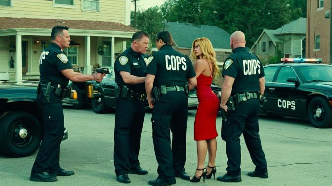 Cops arresting hookers.