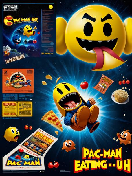 Pac-Man eating, uh, Goku.