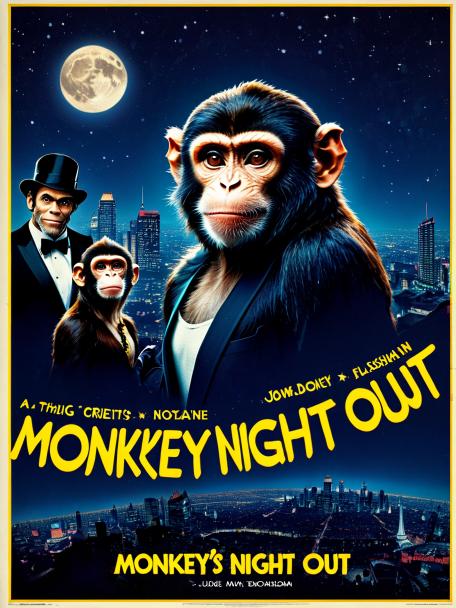 A monkey's night out.