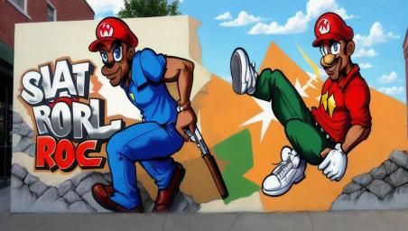 Chris Rock dressed as Mario