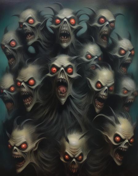 multiple-headed monster.