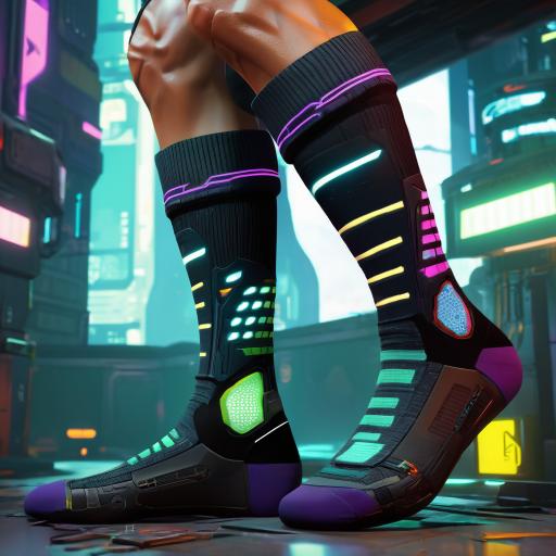 A sock with holes in it.