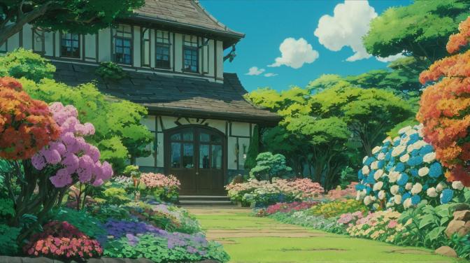 Studio Ghibli Fabulous flower garden