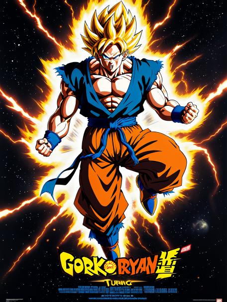 Goku turning Super Saiyan 1