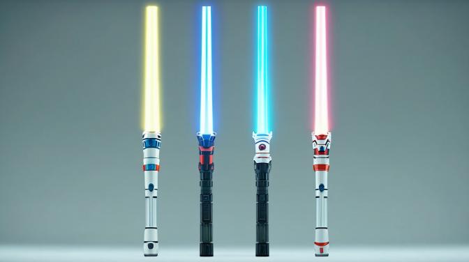 Nintendo Mii's Fun Lightsabers