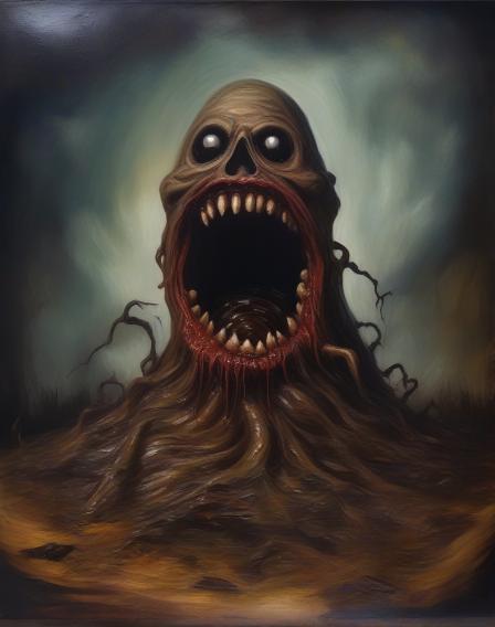 A giant piece of scary poop.