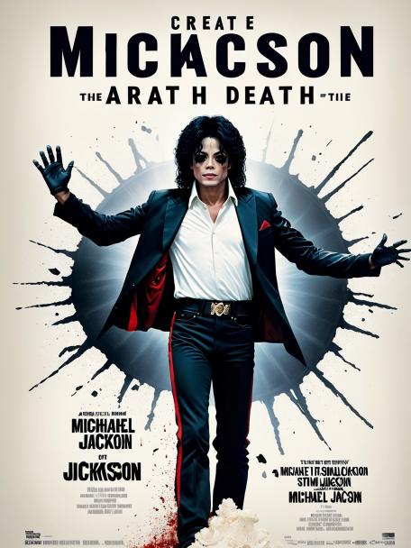 Create art that simulates the death of Michael Jackson.