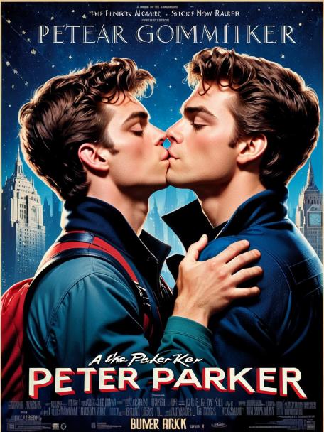 Peter Parker making out, kissing Gorman Ramsay.