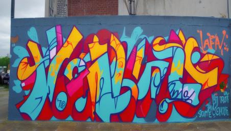 Devotion written in graffiti,