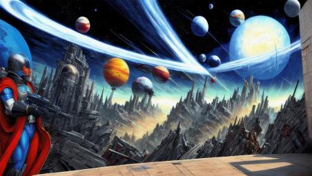 The planet Coruscant,