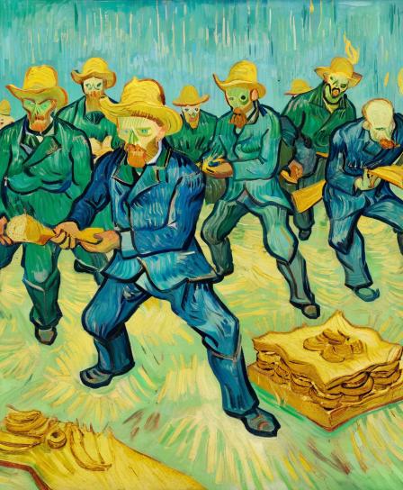 Villainous toasters overthrow the banana army.