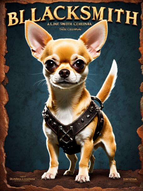 The Blacksmith Dwarf with a Chihuahua.