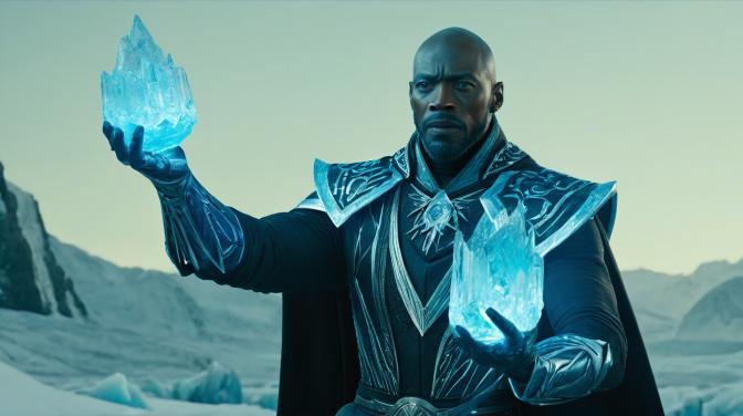 Ivan Valentine as a black guy doing Ice Mage.