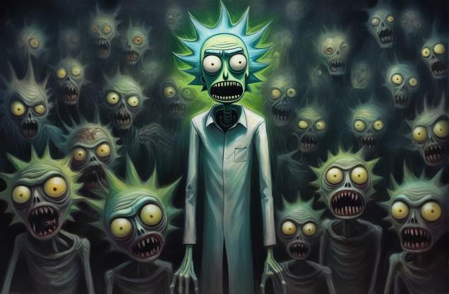 Rick and Morty as Demons