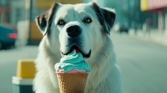 Ice cream dog
