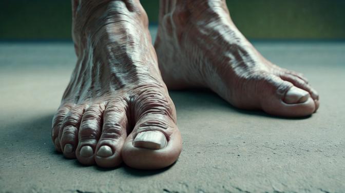 A big, fat, master human toe.