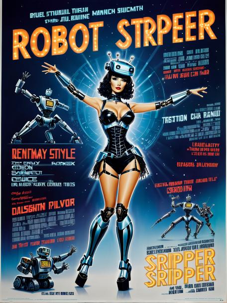 Robot stripper dancing!