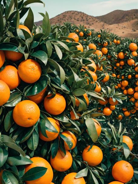 a bunch of oranges