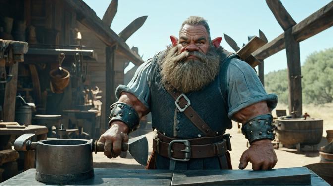Blacksmith Dwarf in a Chihuahua.