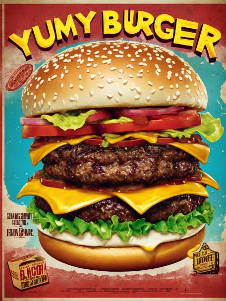 Yummy burger.