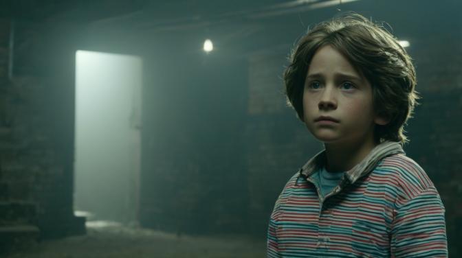 Child in the basement.