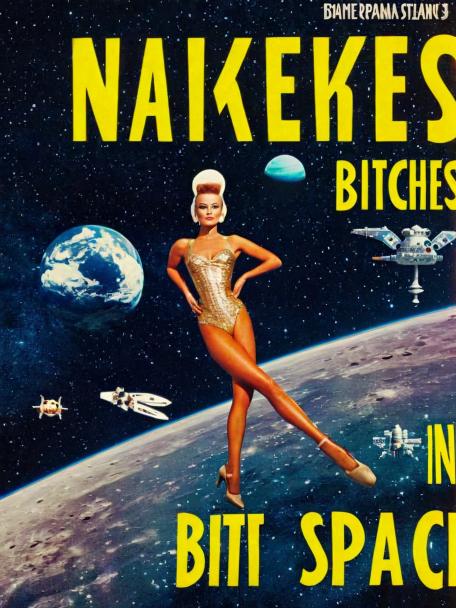 Naked bitches in space.