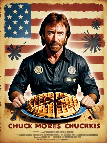 Waffles Eating Chuck Norris