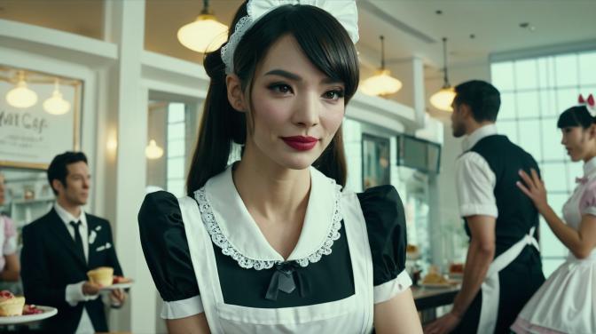 French maid cafe.
