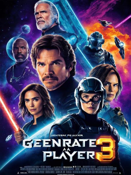 Generate a Ready Player Three movie poster.