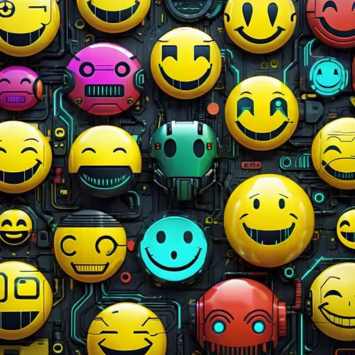 A whole bunch of smiley faces.