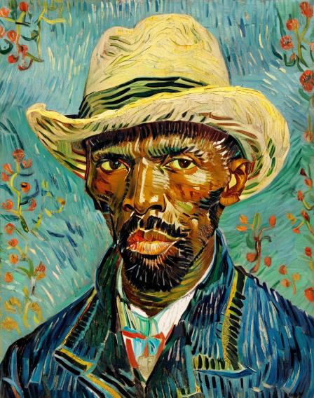Self-portrait of a black guy