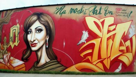 Your mom on the wall,