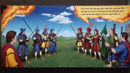 5 fire mages, 1 healer, 2 archers, and a tank,