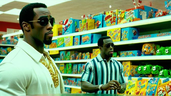 P. Diddy at a toy store.