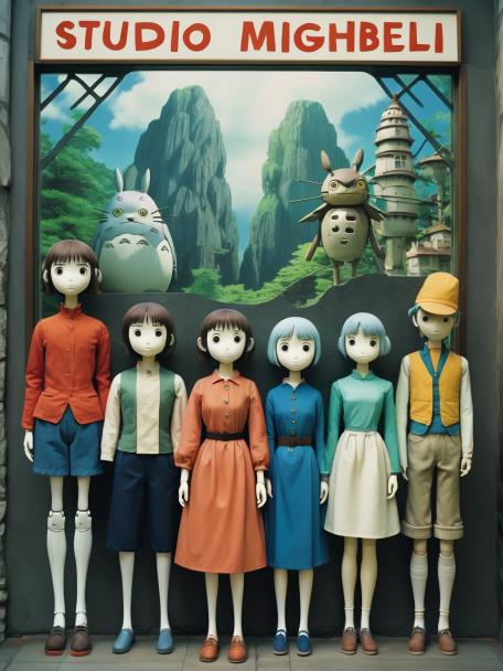 Studio Ghibli mannequins.