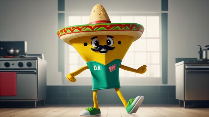 Dancing Tacos Mascot