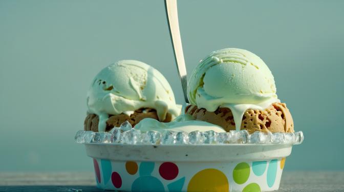 Freaky sundae ice cream.