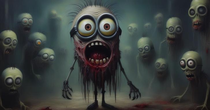 Create a Minion Morph that looks very zombie-esque.